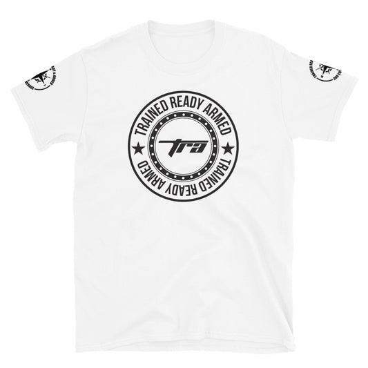 TRA 4.0 Cir- (BP) Short-Sleeve Unisex T-Shirt - Trained Ready Armed Apparel