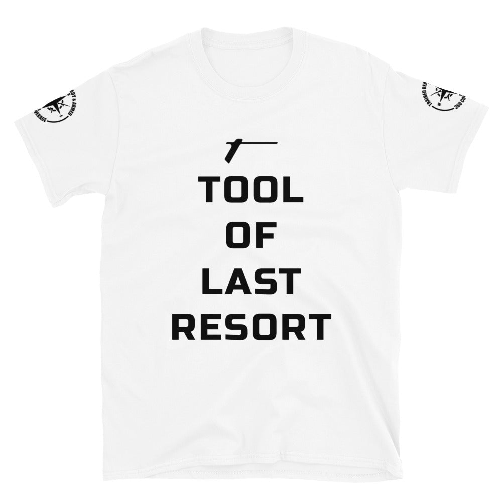 Trained Ready Armed Tool of Last Resort Short-BP-Sleeve Unisex T-Shirt - Trained Ready Armed Apparel