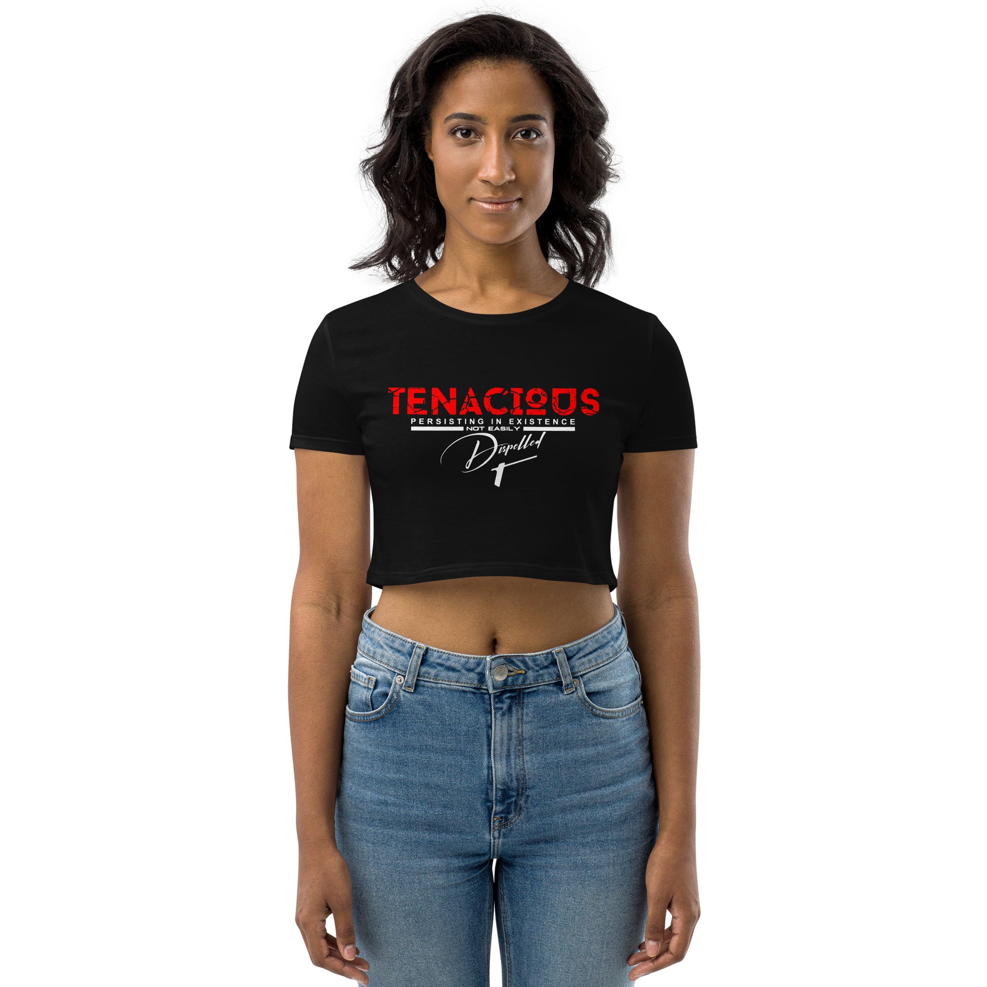 TRA "TENANCIOUS" Organic Crop Top - Trained Ready Armed Apparel
