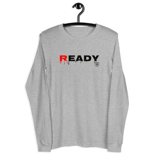 TRAINED READY  & ARMED  "Ready BL" Men’s Long Sleeve Tee - Trained Ready Armed Apparel