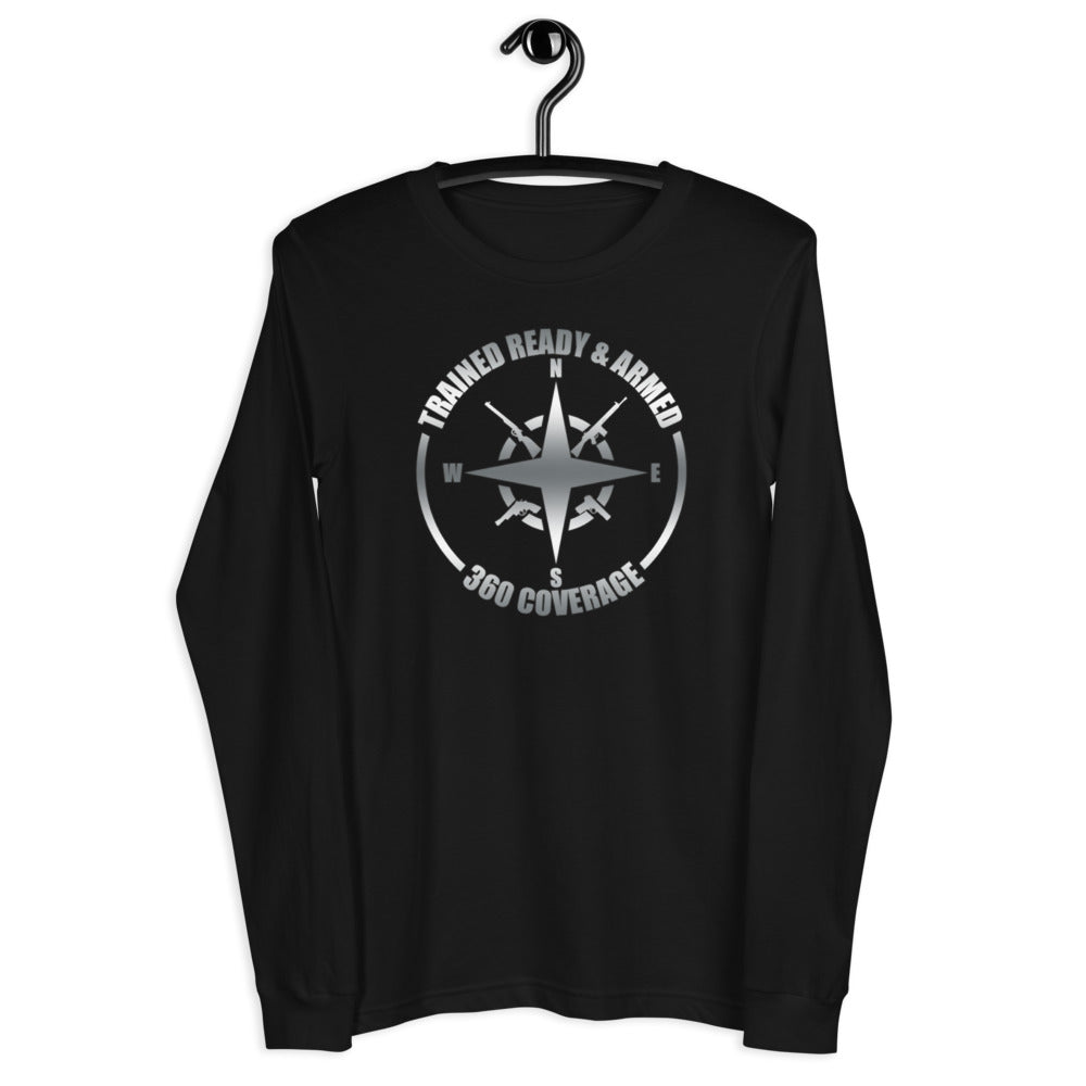 TRA "Silver" long Sleeve T-Shirt - Trained Ready Armed Apparel