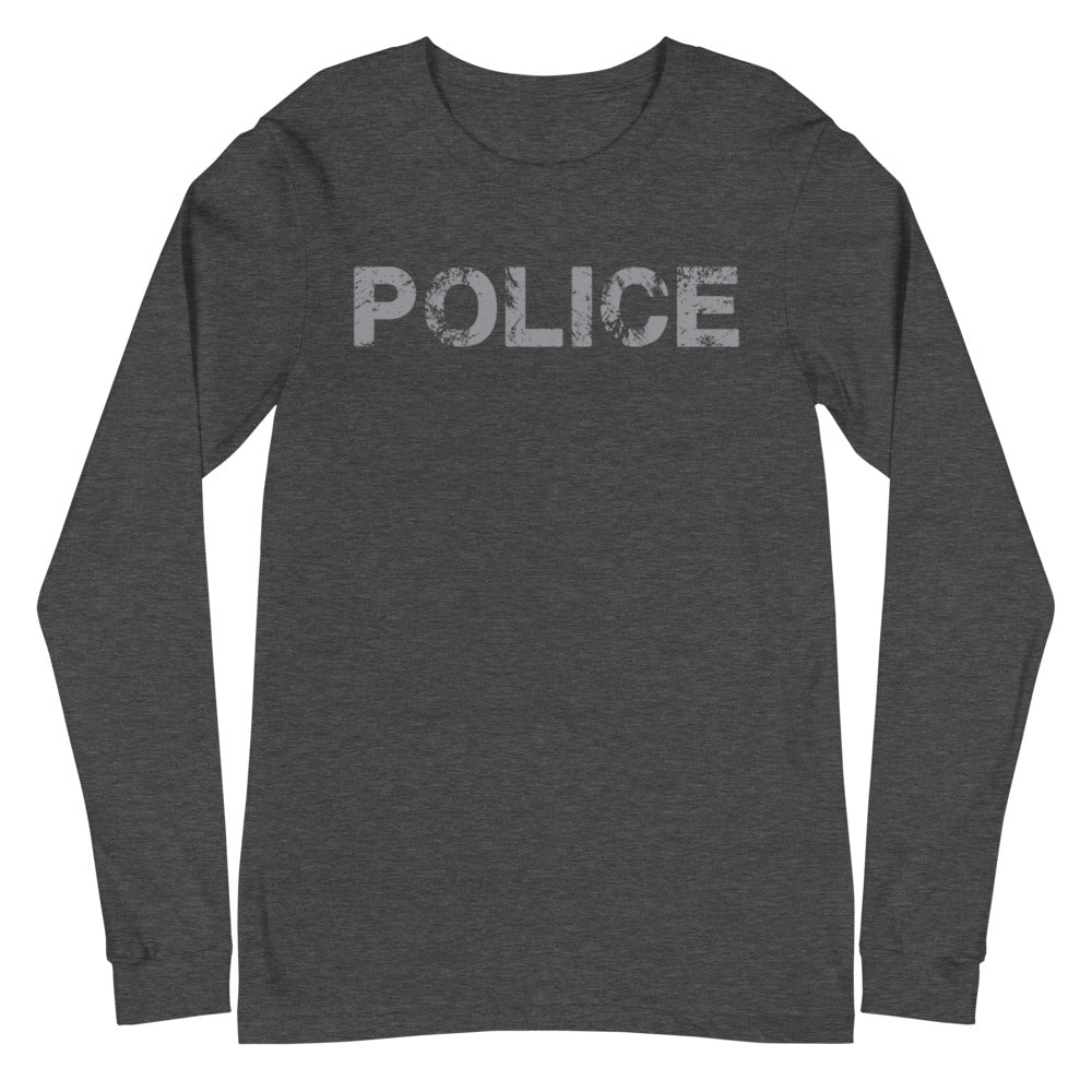 TRA "POLICE" Men’s Long Sleeve Tee - Trained Ready Armed Apparel
