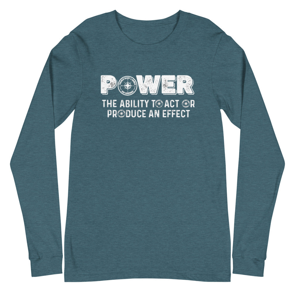 TRA- POWER & Men’s Long Sleeve Tee - Trained Ready Armed Apparel