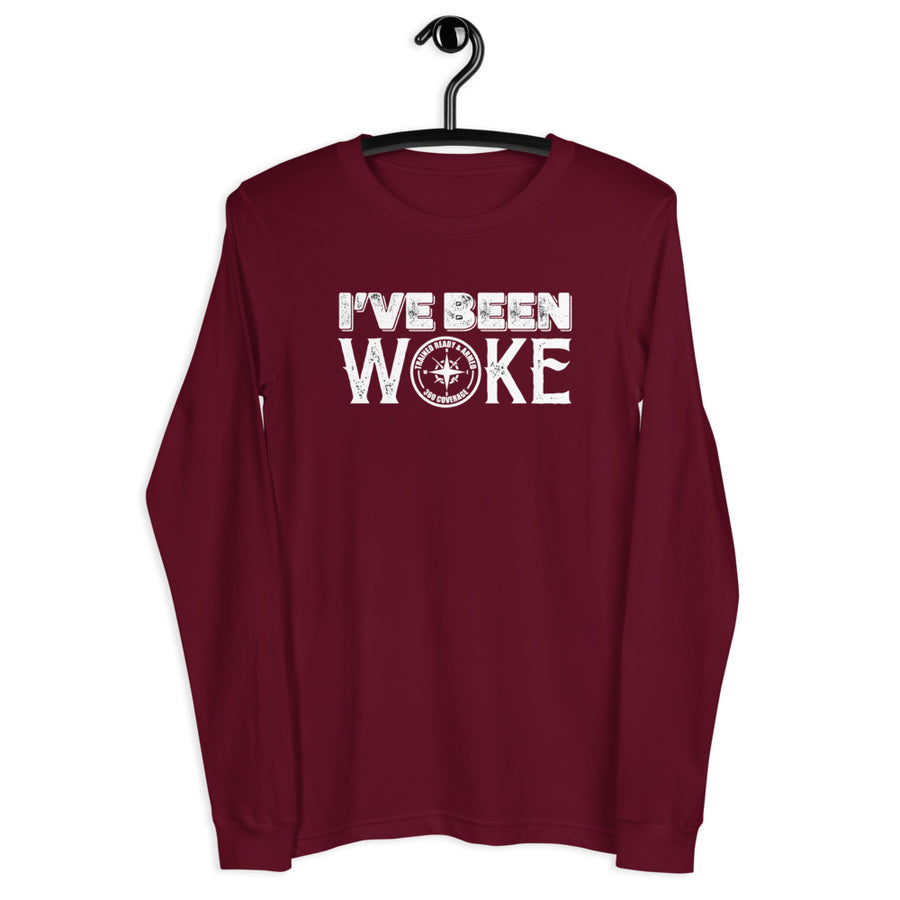TRA "I'VE BEEN WOKE" Men’s Long Sleeve Tee - Trained Ready Armed Apparel