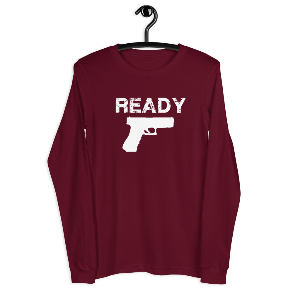 TRA "Ready Glock"  Men’s Long Sleeve Tee - Trained Ready Armed Apparel