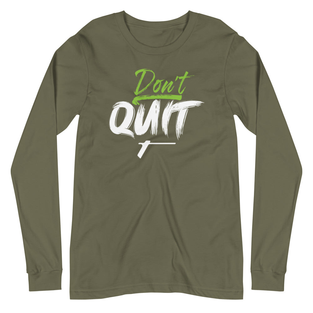 TRA "Don't Quit" Men's Long Sleeve T-Shirt - Trained Ready Armed Apparel