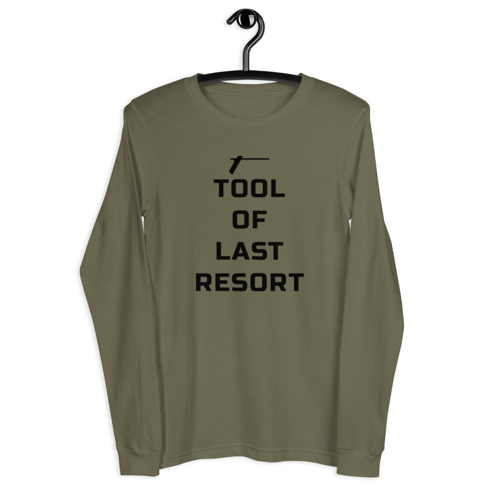 TRA " Tool of Last Resort"  Men’s Long Sleeve Tee - Trained Ready Armed Apparel