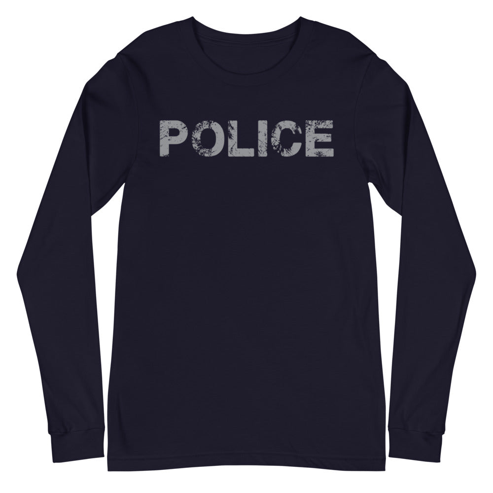 TRA "POLICE" Men’s Long Sleeve Tee - Trained Ready Armed Apparel
