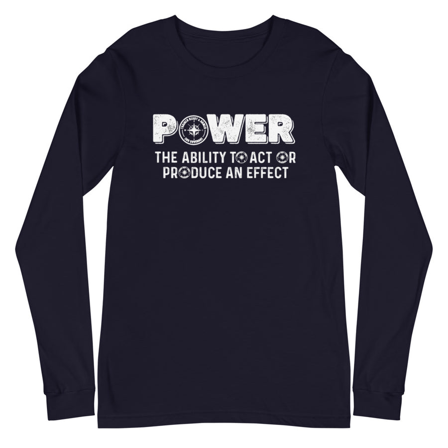 TRA- POWER & Men’s Long Sleeve Tee - Trained Ready Armed Apparel