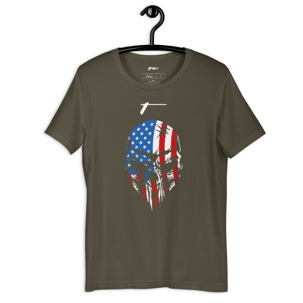 TRA SKH USA Short-Sleeve Men's T-Shirt - Trained Ready Armed Apparel
