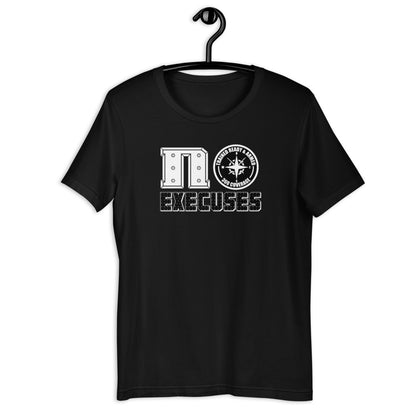 TRA "NO EXECUSES" Men's Short-Sleeve T-Shirt - Trained Ready Armed Apparel