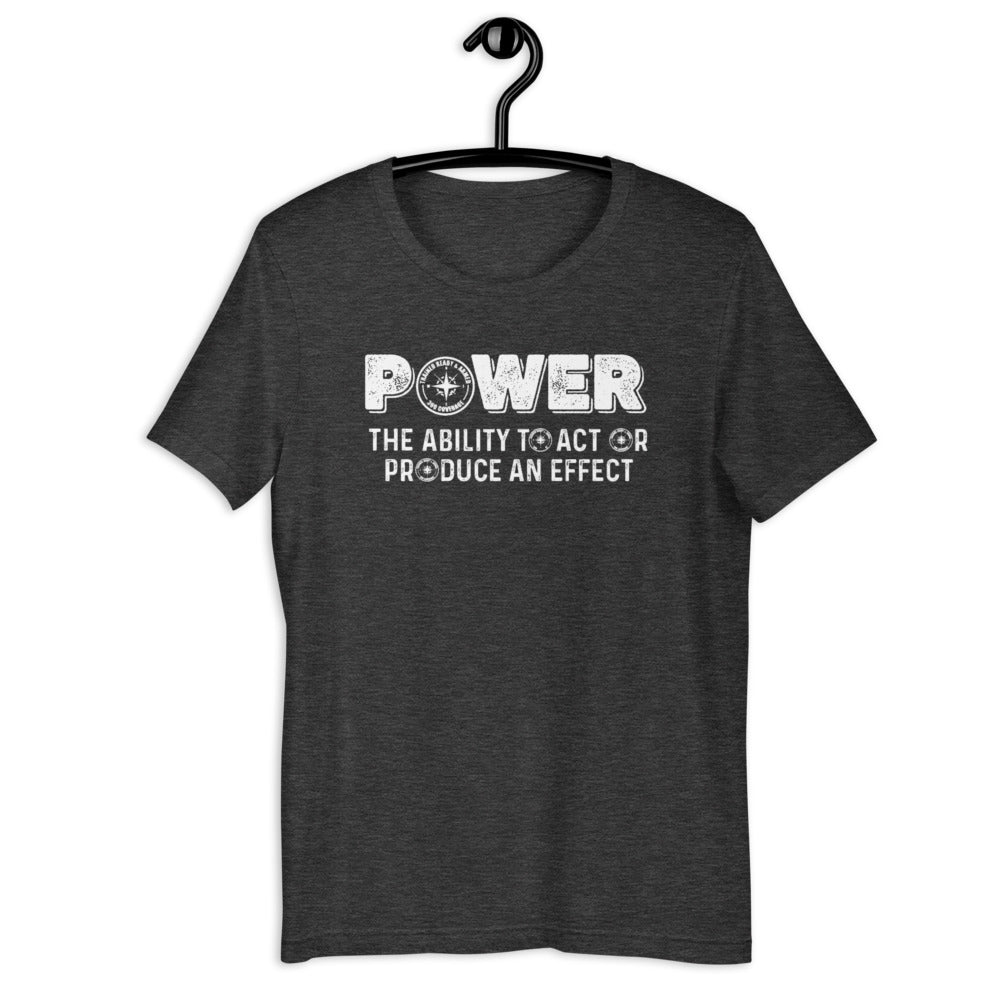 TRA- POWER Short-Sleeve Unisex T-Shirt - Trained Ready Armed Apparel