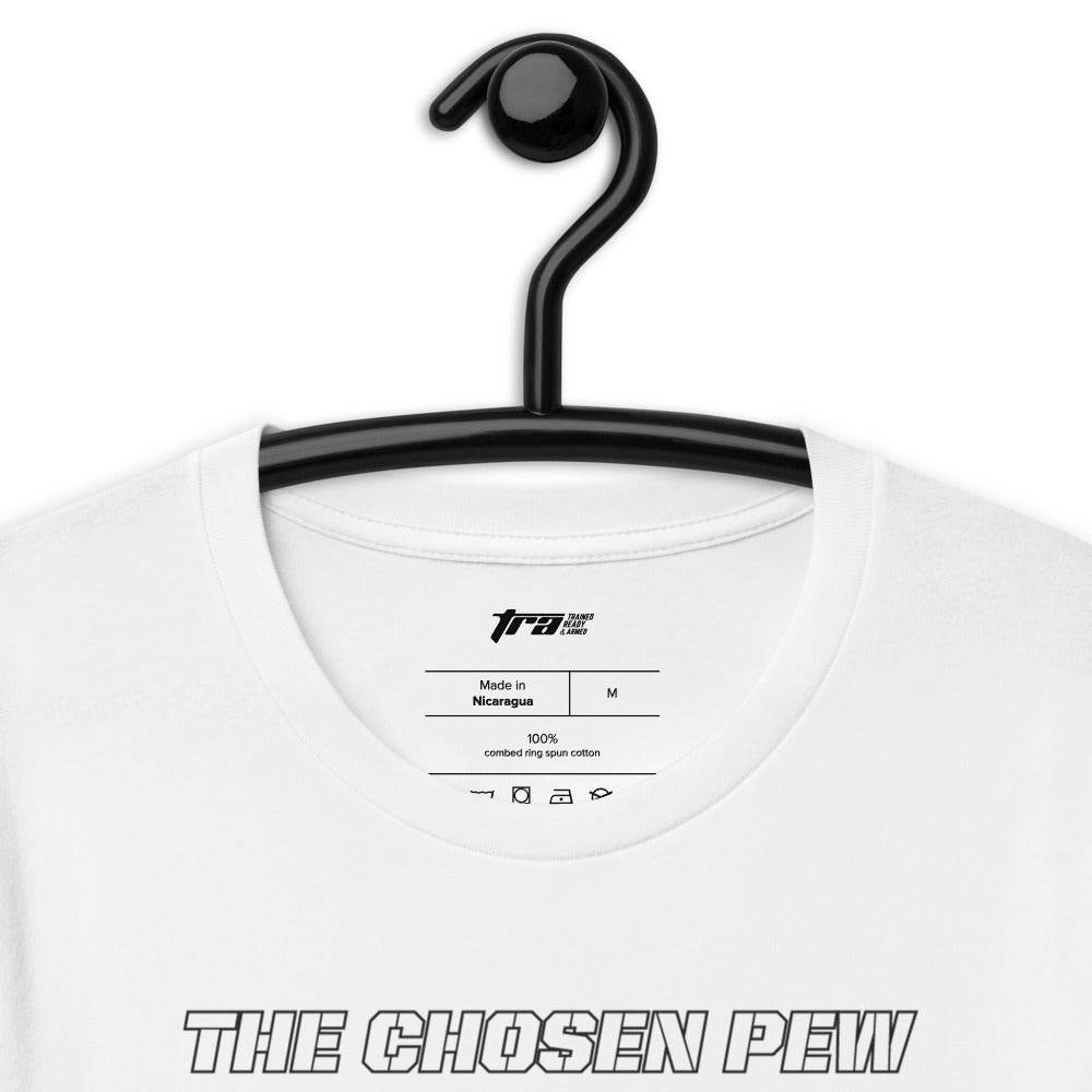 TRA "CHOSEN PEW"-BP Men's Short-Sleeve T-Shirt - Trained Ready Armed Apparel
