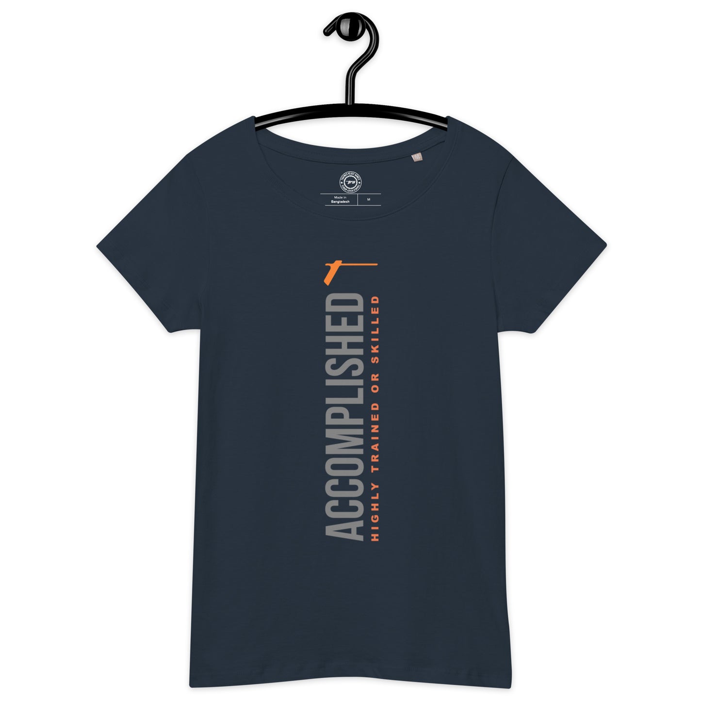 TRA "ACCOMPLISHED" Women’s basic organic t-shirt - Trained Ready Armed Apparel