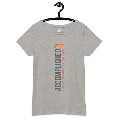 TRA "ACCOMPLISHED" Women’s basic organic t-shirt - Trained Ready Armed Apparel