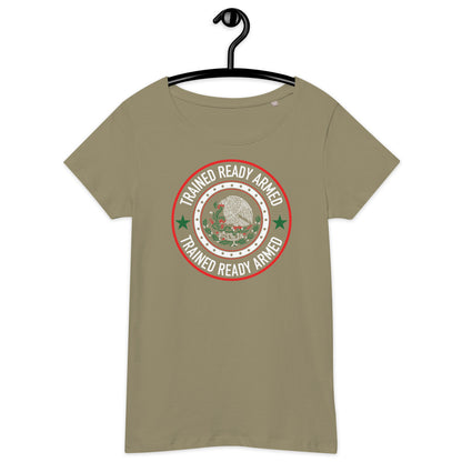 TRA Mexico.3 Women’s basic organic t-shirt - Trained Ready Armed Apparel