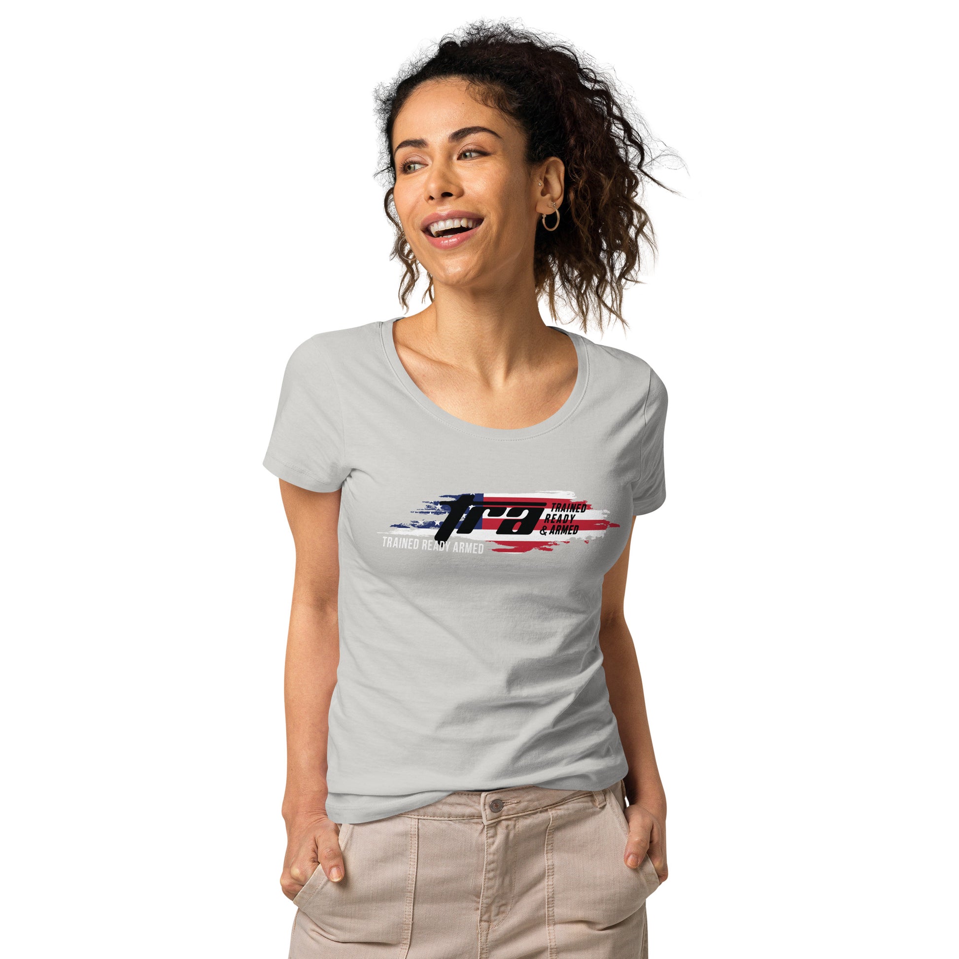 TRA USA Women’s basic organic t-shirt - Trained Ready Armed Apparel