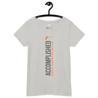 TRA "ACCOMPLISHED" Women’s basic organic t-shirt - Trained Ready Armed Apparel