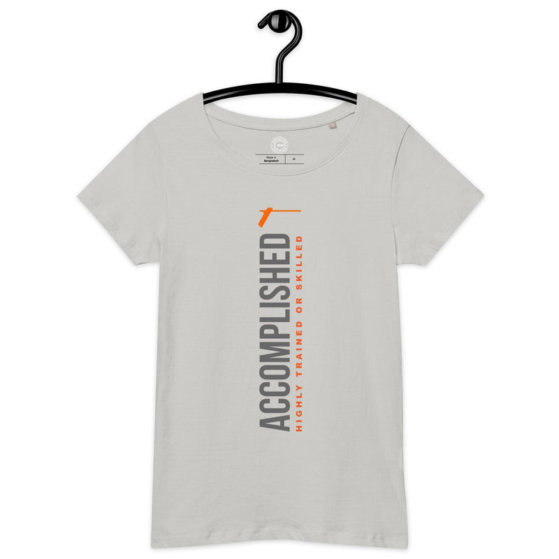 TRA "ACCOMPLISHED" Women’s basic organic t-shirt - Trained Ready Armed Apparel
