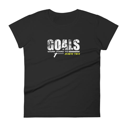 TRA "GOALS" Women's short sleeve t-shirt - Trained Ready Armed Apparel