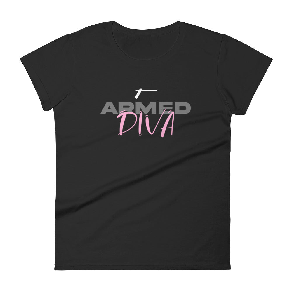 TRA "Armed Diva" Women's short sleeve t-shirt - Trained Ready Armed Apparel