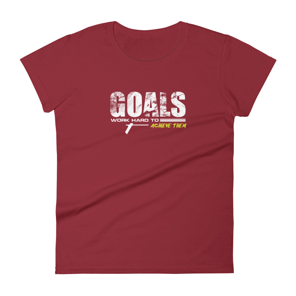 TRA "GOALS" Women's short sleeve t-shirt - Trained Ready Armed Apparel
